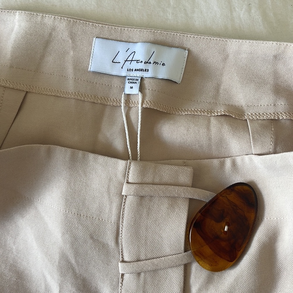 L’Academie Midi Skirt with Tortoise Button Detail Size M Brand New With Tags!